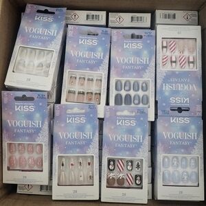 New Case Pk Kiss Voguish Fantasy Press-On Nails‎ Qty 58